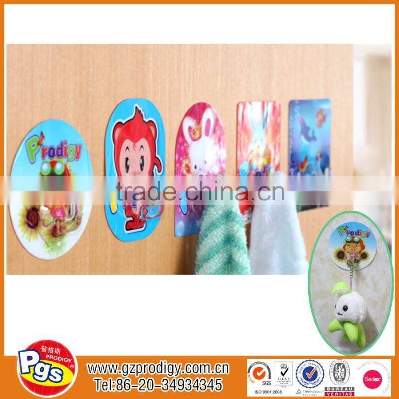Reusable colourful printing reusable silicon adhesive hook