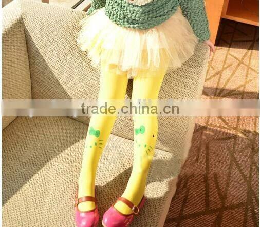 Baby legging candy color girl pantyhose velvet material for 0-11 year old girl