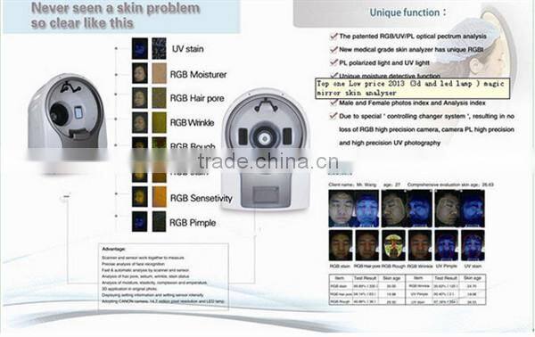 NEWEST Upgrade Software Magic Mirror Skin Analyzer
