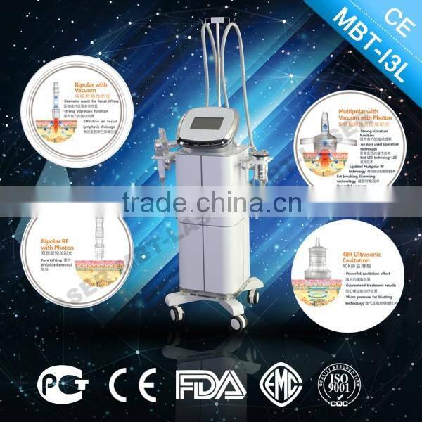 4 different handle cavitation vacuum cavitation rf slimming multifunction machine for wrinkle removal