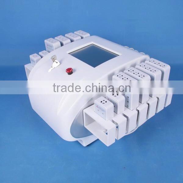 208 diodes 12 paddles lipolaser slimming machine with dual wavelength 650nm 980nm VL103