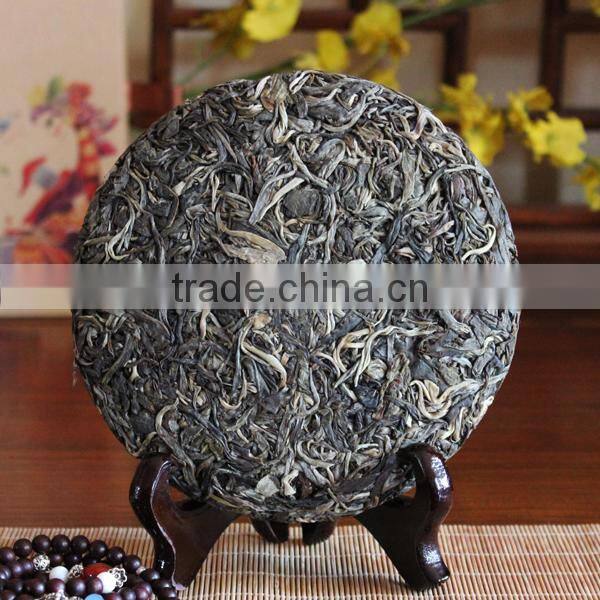 Dropship Tea,2014 Spring from LaoMan'E Village Old Arber Raw Puer Tea,Sheng Puer Tea,Herbal Super Slimming Tea