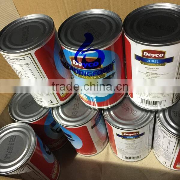 High Quality China Processed Instant Canned Mackerel Fish Salt and Water Added Fresh Raw Material