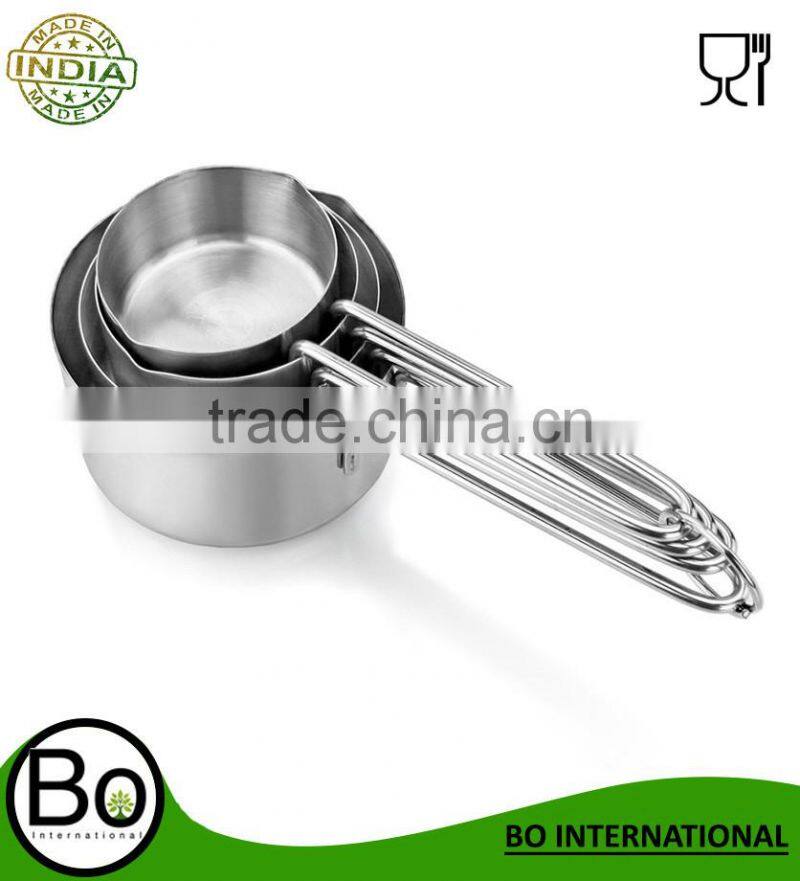 Commercial Quality Stainless Steel 4pcs Measuring Cups and Spoons Combo Set