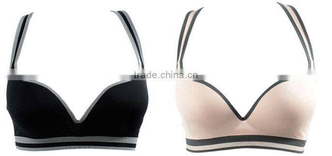 New Women Racerback Sports Bra Yoga Fitness Padded Stretch Seamless Gym Tank Top Bra M/L