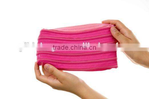 Rainbow Pencil Case, Bubble Gum & Blush Pink, 7.87"x1.2"x4.72" / 20x3x12cm