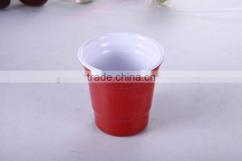 two tone melamine cups with different size, doll size cup