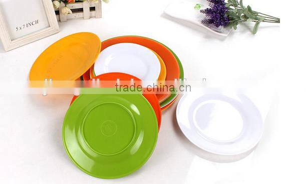 Cheap 8 inch plastic dinner melamine plate for party wedding