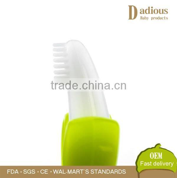 High Quality Eco-friendly Soft Silicone Banana Toothbrush