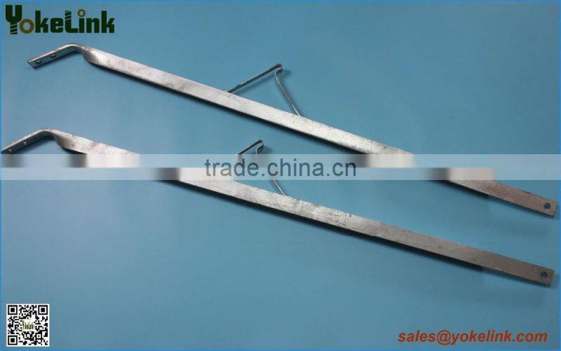 Carbon steel Alley arm brace for pole line hardware