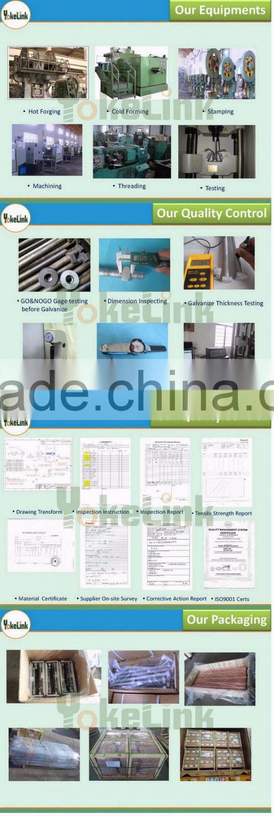 Hot dip galvanized Crossarm Pin/Spindle for insulator