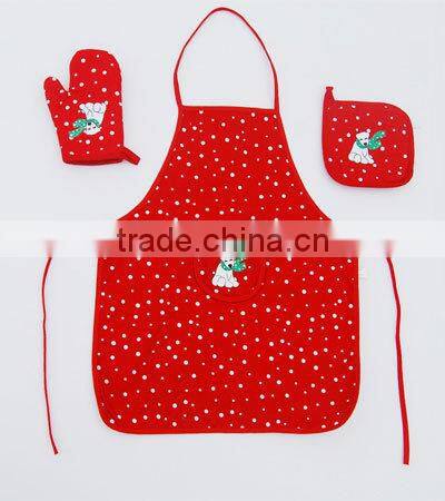 Wholesale high quality fashion complete kitchen textile set