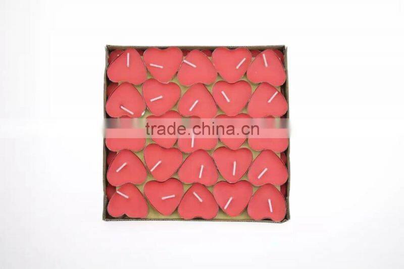romantic heart shape scented tealight candle for Christmas