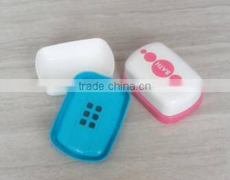 colorful plastic soap box / soap dish with lid