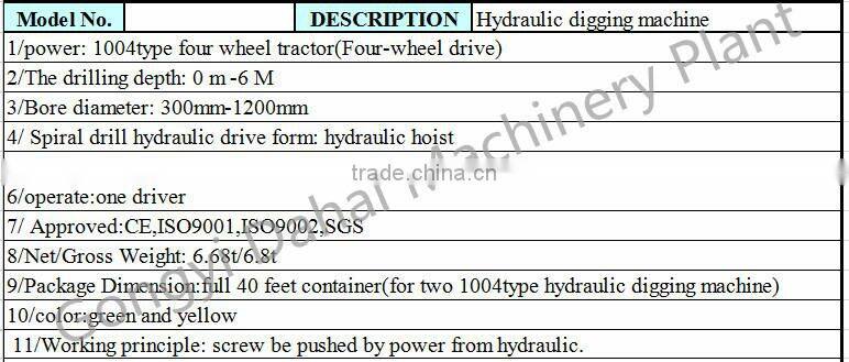 Auger Crane hydraulic Pile Driver Erection Equipment