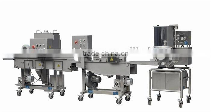burger restaurant equipment hamburger battering machine hamburger breading machine hamburger patty process line