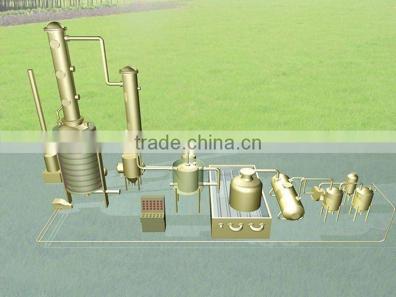 vertical type engine oil waste oil recycling plant for diesel