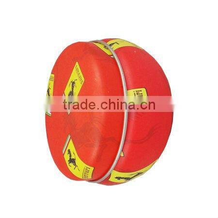 round mini gift tin box