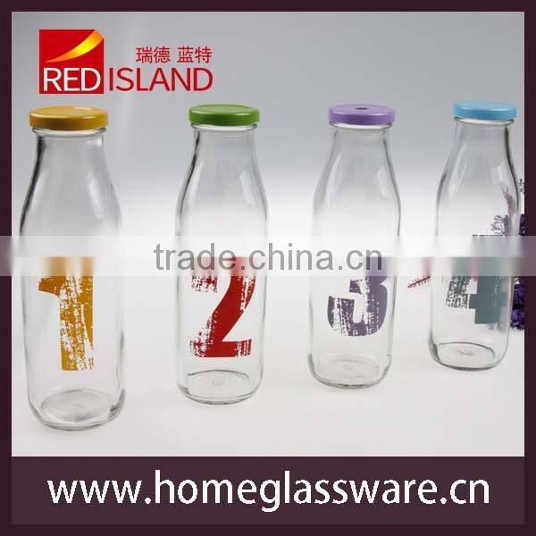 Stylish Juice Bottle Glass Water Bottle Glass Milk Bottle