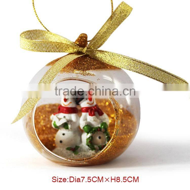 Clear glass material christmas decoration ball