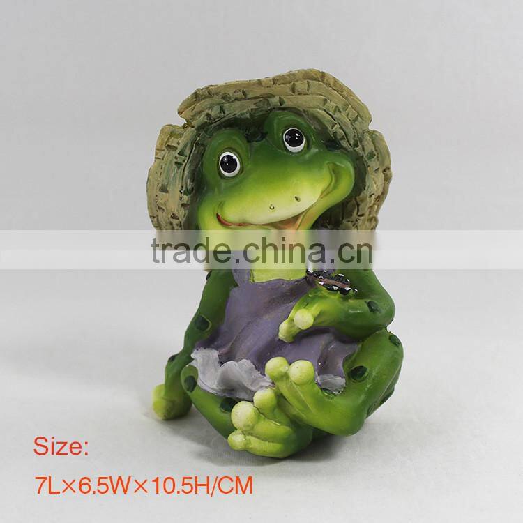 Garden ornament cute frog decoration