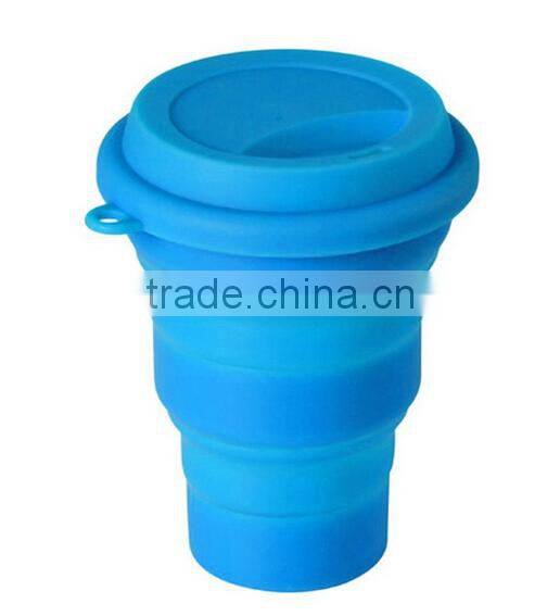 Collapsible Silicone Travel Coffee Tea Cup, Camping Travel Cup BPA Free
