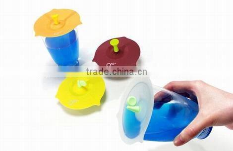 Universal Flexible Funny Cow Animal Design Silicone Cup Lid