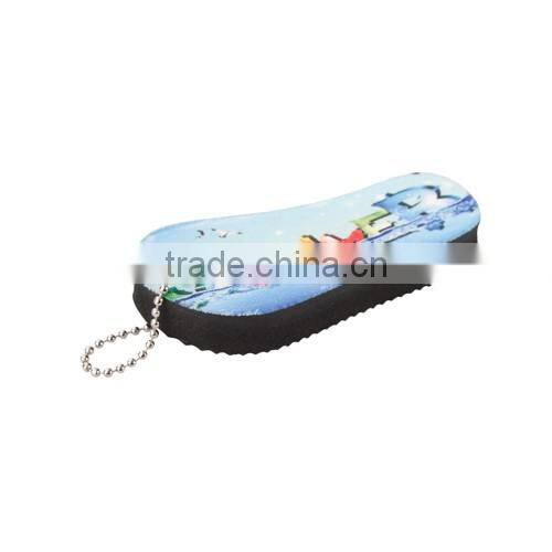 flip flop slipper shaped keyring for sublimation printing