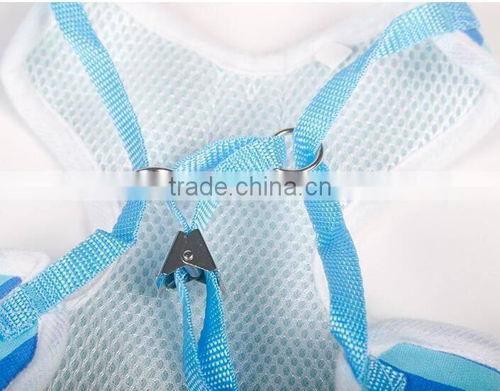 CY111 Cute Stripe Vest Dog Collar Traction Rope Pet Supplies Adjustable Pet Leash