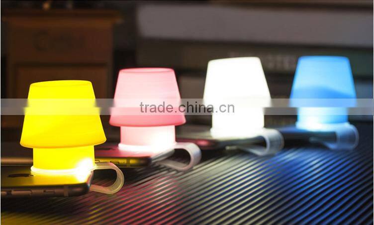 Creative Cellphone Lampshade With Holder. Portable Silicone Lamp-Chimney For Mobile Phone FlashLight