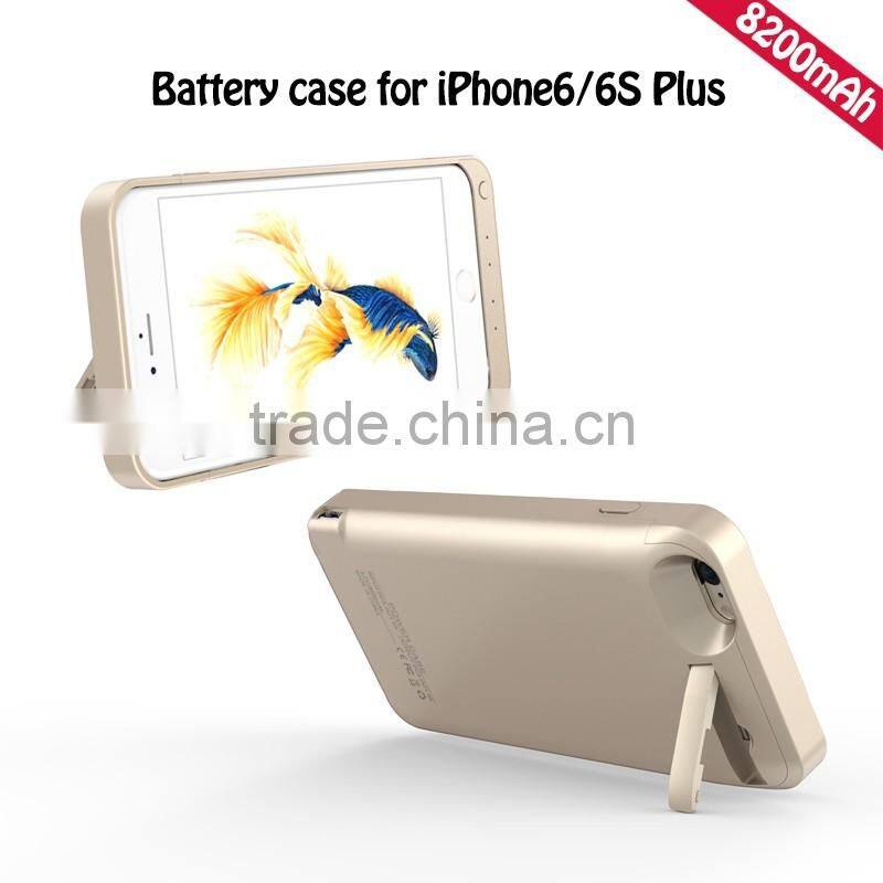 New Arrival Powerful 8200mAh Battery Case For iPhone6/6s Plus Coloful Back Battery Case For Mobile Phone