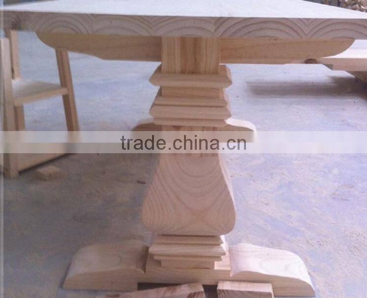 2016 Hot saele American retro modern fashion rectangular wooden dining table and chairs