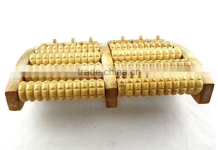 5 rows wooden care reflexology relax relief stress health therapy foot roller massager