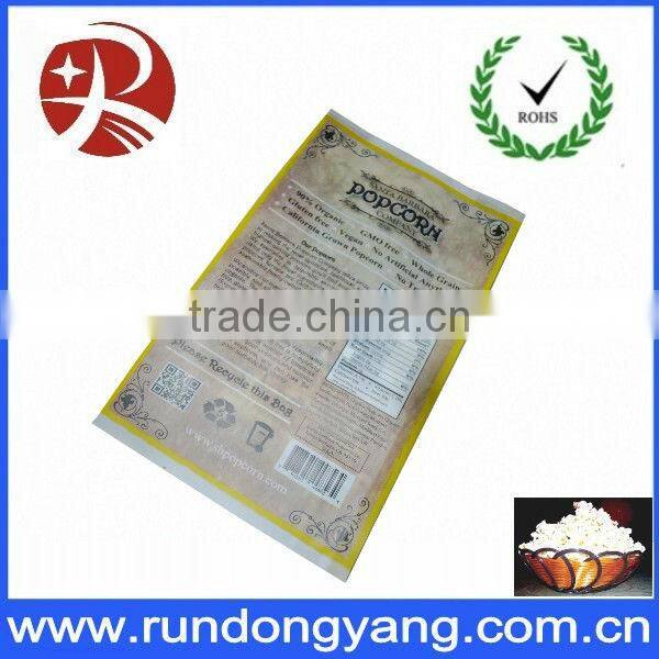 High material popcorn bags for food packaging