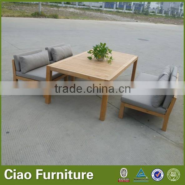 Wooden furniture garden teak wood sofa set designs