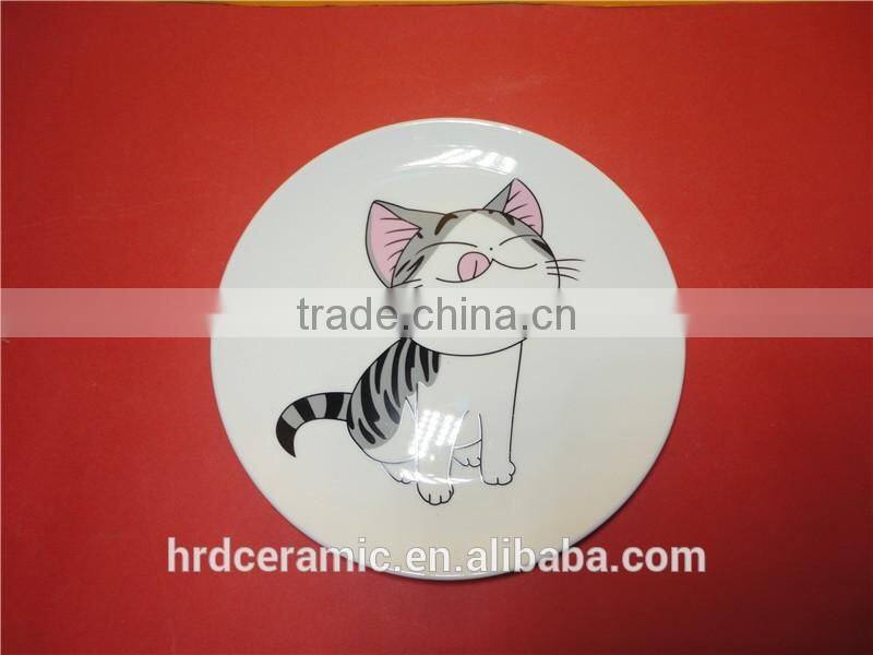 Wholesale hotel event restaurant white round custom cheap ceramic plates