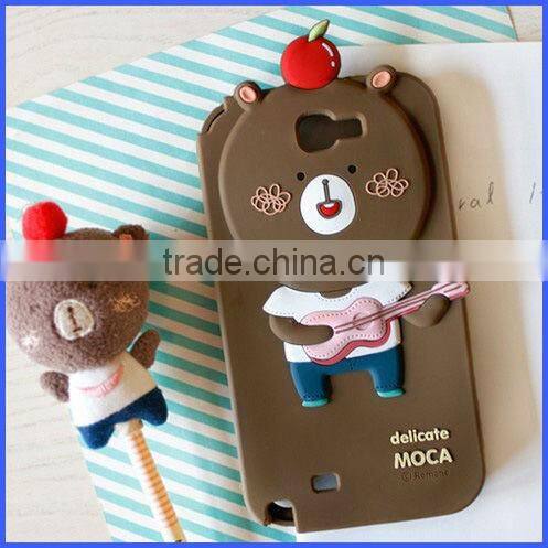 For Samsung Note2 N7100 3D Romane Silicon Mobile phone Case