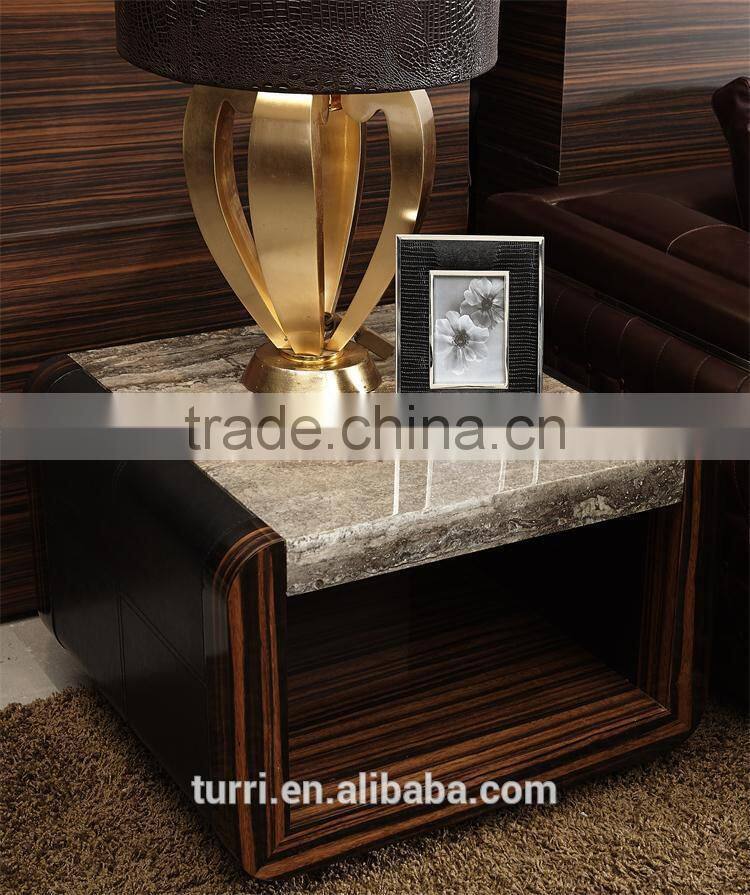 2015 new design marble travertine top coffee table for sale
