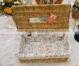 hanging wicker basket for picnic
