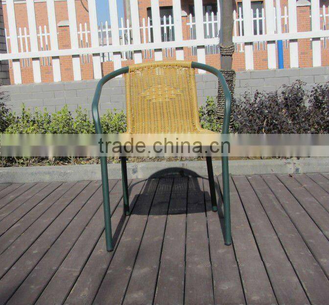 outdoor resin stacking steel chair