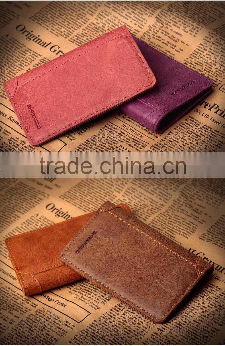 slim leather rfid card holder ID window leather card holders