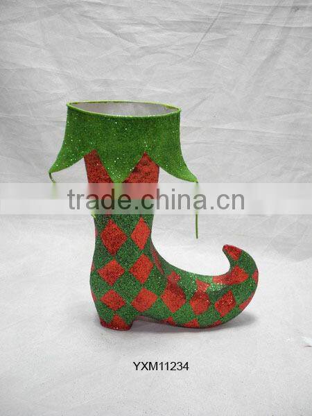 Newest products metal craft christmas socks