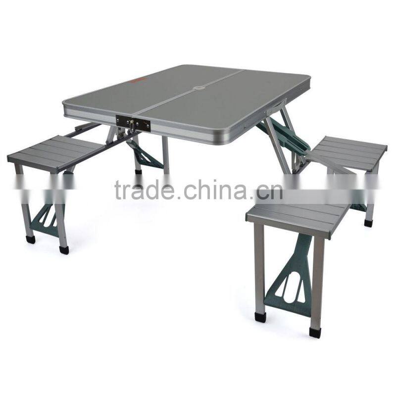 Aluminum Folding Portable Picnic Camping Set Table and Chairs
