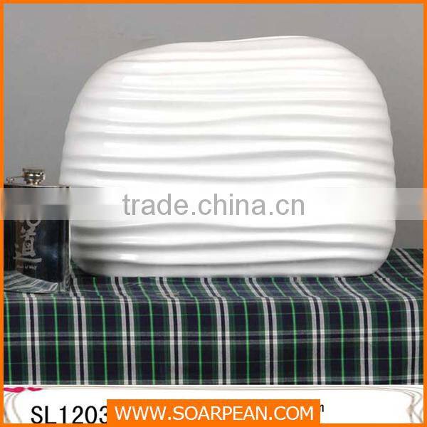 stone shape vase /fiberglass stone shape vase /flower stone shape vase