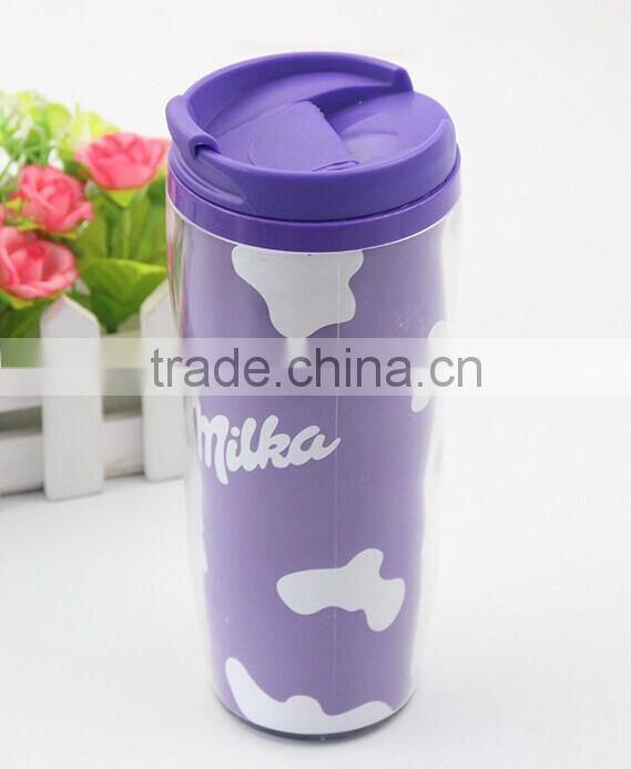 Double Wall Plastic Cup Sports water bottle coffee mug