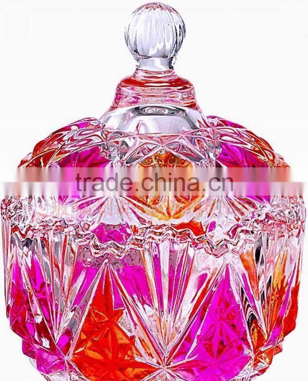 sugar bowl glass crystal glass sugar jar