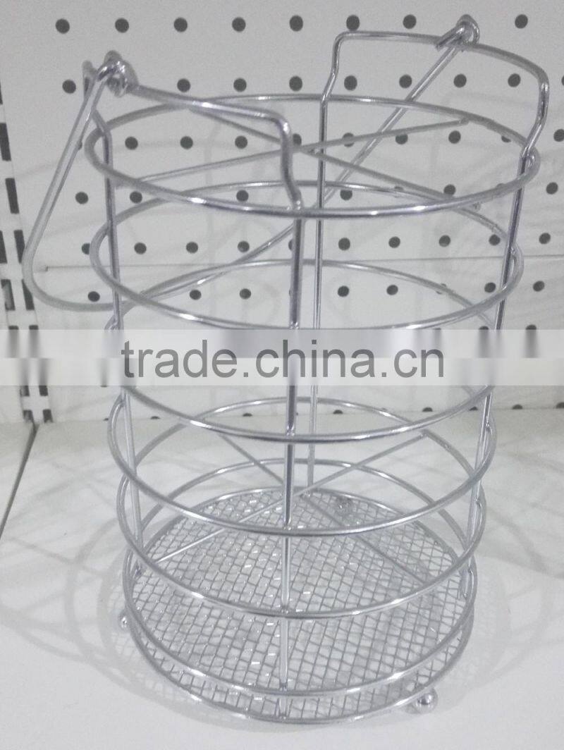Steel constraction kitchen utensil holder