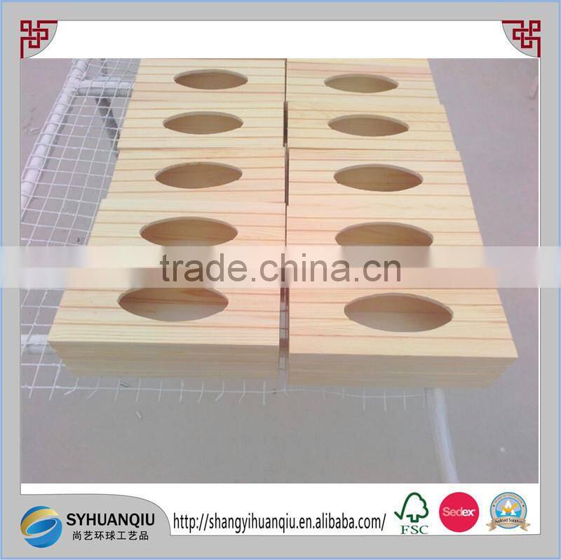 Carved feature and handmade unfinished wooden paper box