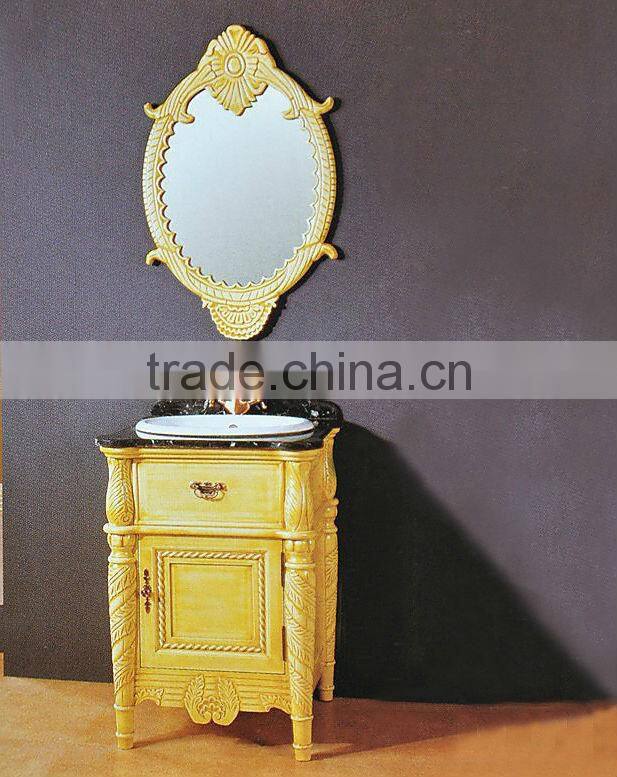 European Lastest Mirror Bathroom Cabinet,Vintage Wood Bathroom Vanities,Classical Quality Mirrored Cabinets(BF08-4073)