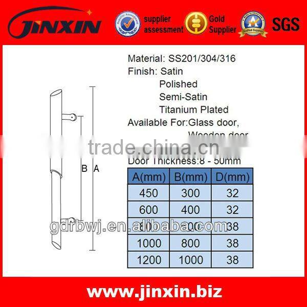 stainless steel internal door handle